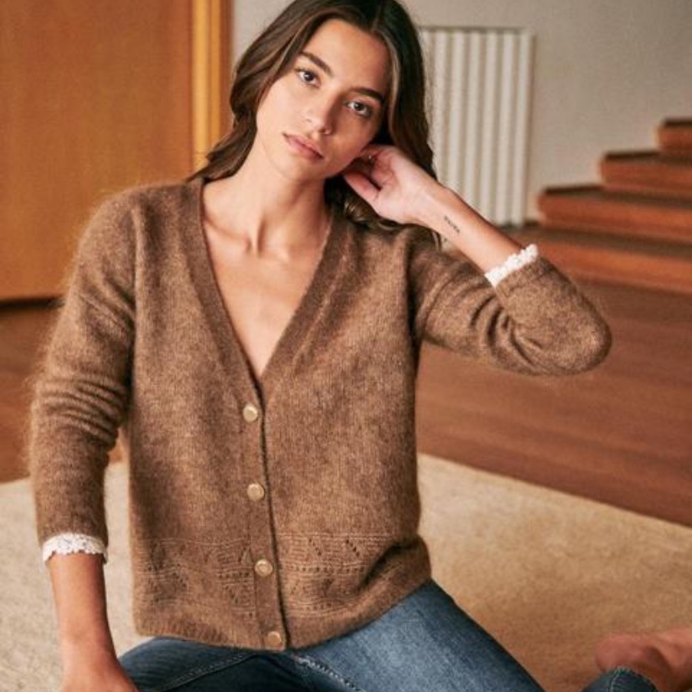 Sezane Charles Jumper Taupe
